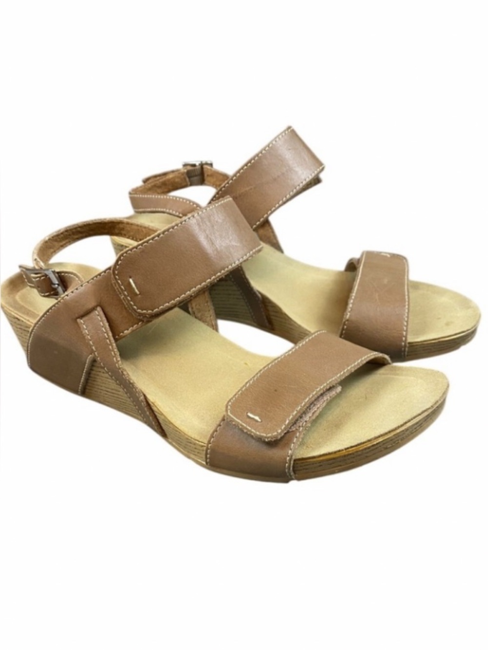 Clark's Alto Disco Double Strap Velcro Adjustable Sandals Womens Size 12
